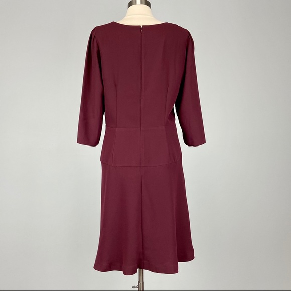 Ann Taylor Seamed Flare Dress in Mauve Rose 14 - Picture 8 of 15